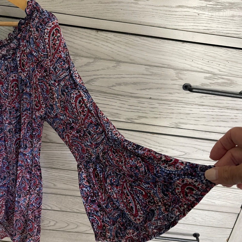 Simply RUBY multi color blouse large - Picture 3 of 4